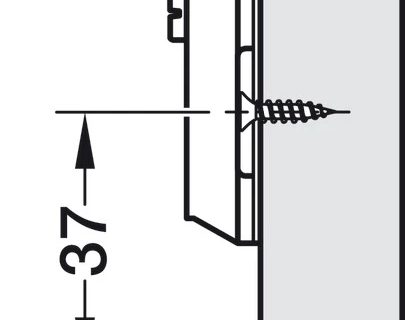 kitchen door soft close hinges with back plate and screws