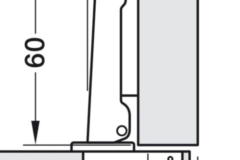 kitchen door soft close hinges with back plate and screws