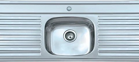 Inset Single Bowl Double Drainer – One Tap holes