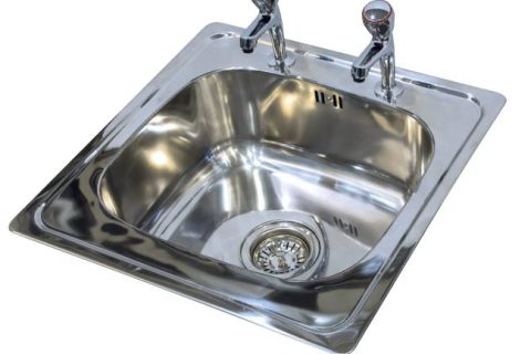 Single Inset Bowl – Two tap holes