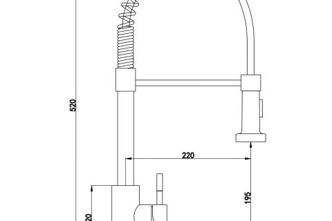Contra | Flexi Pullout Kitchen tap