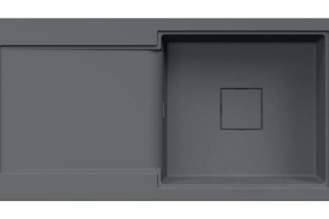Waterfall 100 – Premium Quartz single bowl inset sink.  (Multiple colours & Reversible)