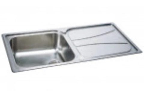 Zeta 90 – Stainless steel single bowl  (reversible)