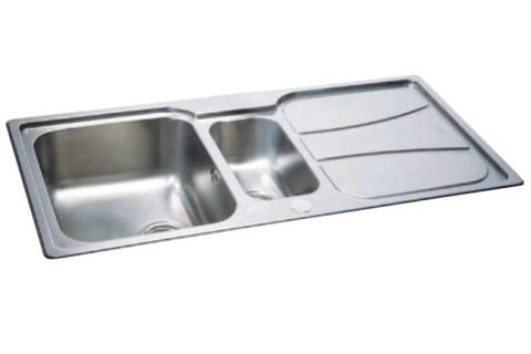 Zeta 150 – Stainless steel 1.5 inset sink      (Reversible)