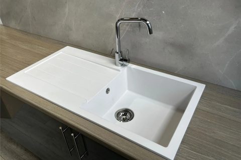Comite | Traditional Style Single Bowl Inset & Chrome Wastes  –  1000mm x 500mm x 200mm