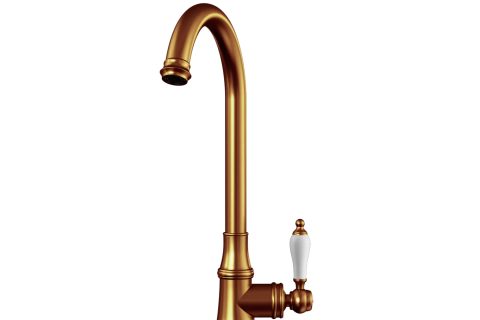 Traditional Single Lever Kitchen tap | Brushed Copper